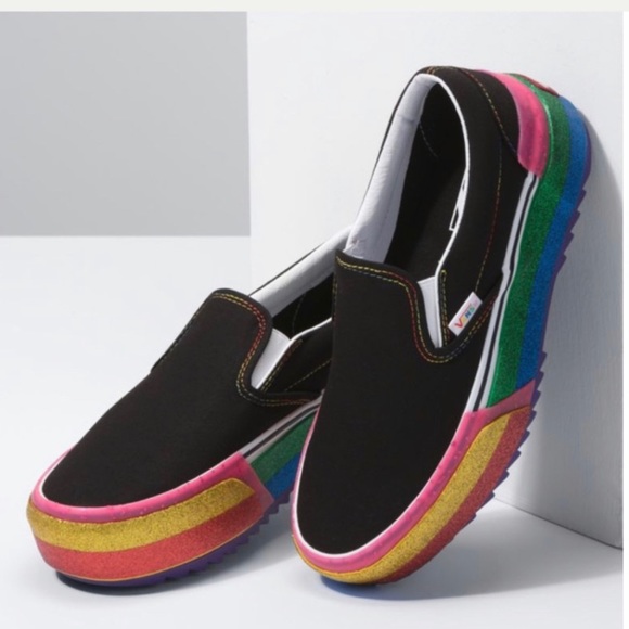 vans glitter stacked